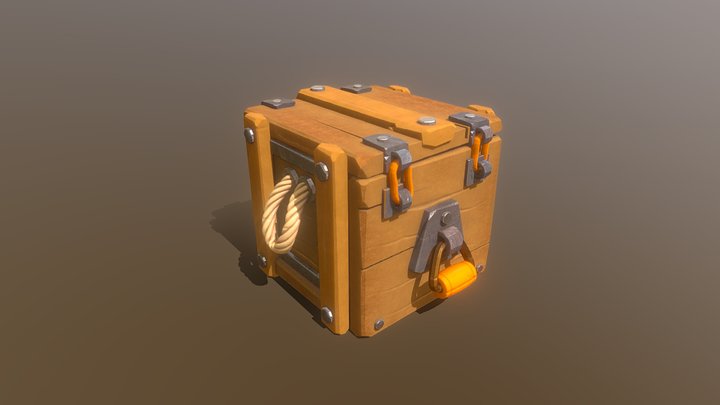 wooden crate 3D Model