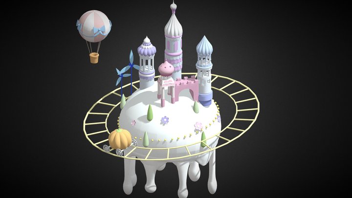 Candy Castle 3D Model