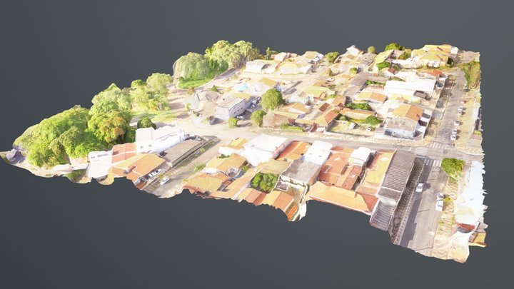 Brazilian residential neighborhood, Campinas-SP. 3D Model