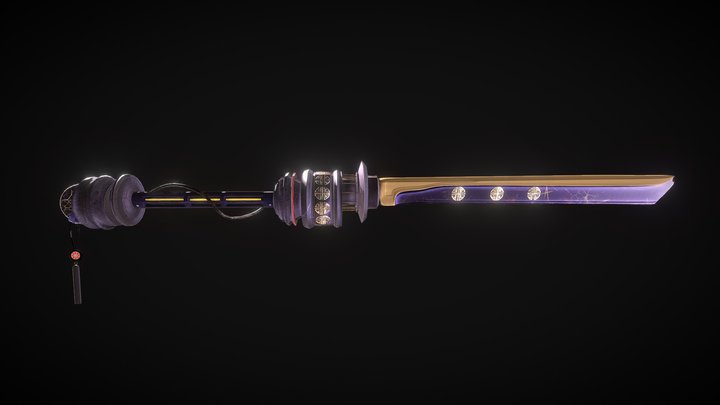 'Lunar new year' weapon 3D Model