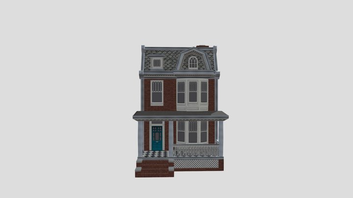 RVA House 01 Brick Alternate 3D Model