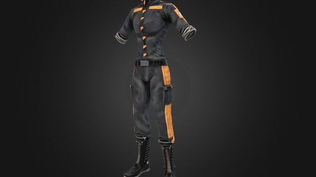Deck Officer Suit 3D Model