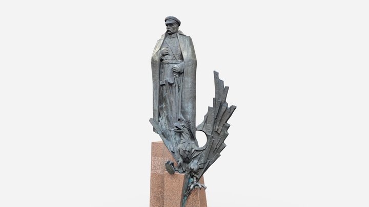 Pomnik Józefa Piłsudskiego w Krakowie 3D Model