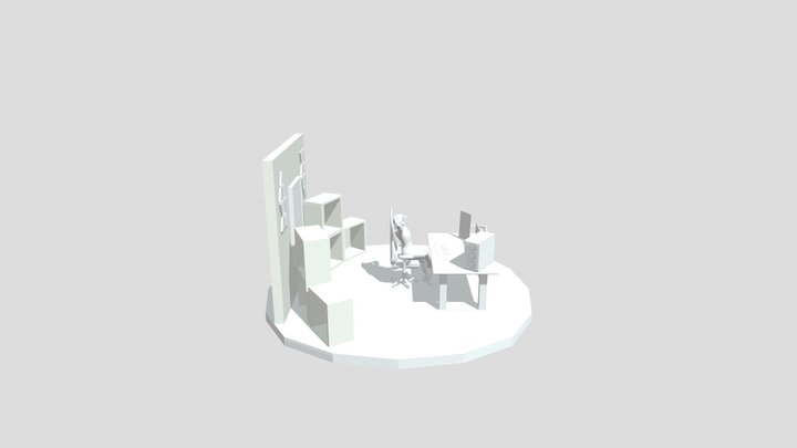 Diorama Completo EVEE - Alejo Alvarez 3D Model