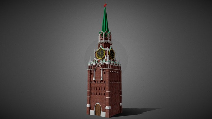 The Spasskaya Tower (the second upload) 3D Model