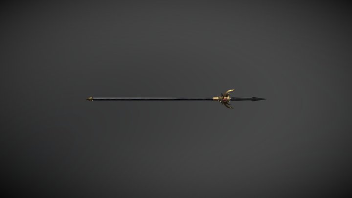 Elven Spear 3D Model