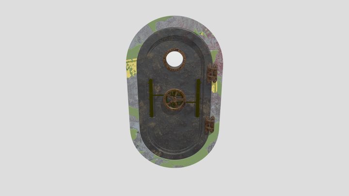 Bunker Door 3D Model