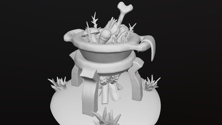 Cooking Pot [Sculpting Assignment] 3D Model