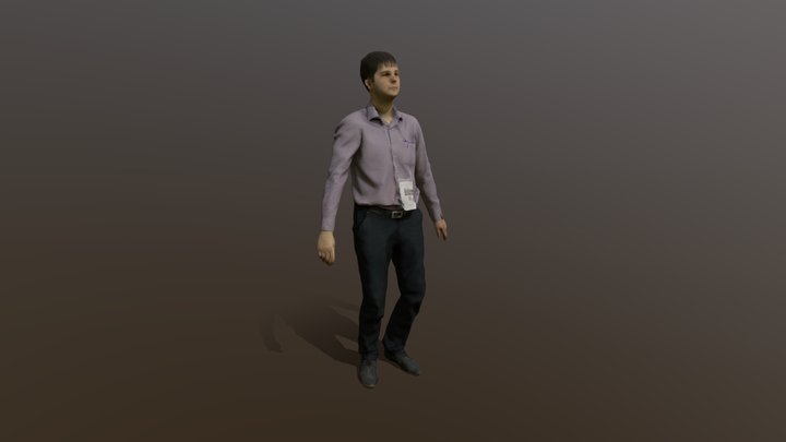 Artem Kashkanov 3d scan + mixamo 3D Model