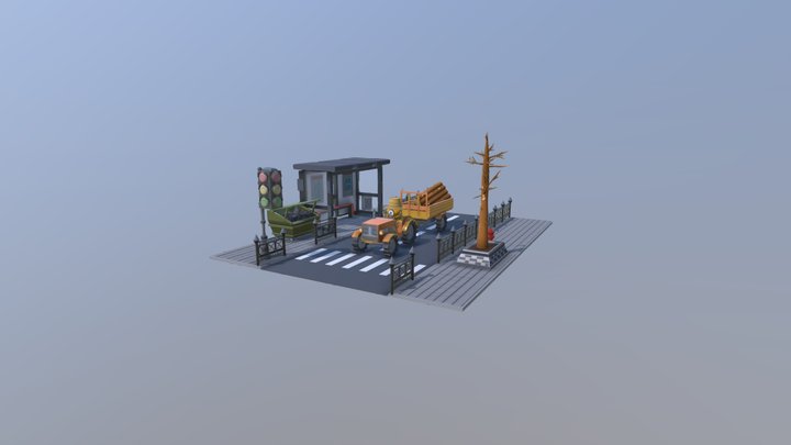 (XYZ HW5) - Coloring (scene) 3D Model