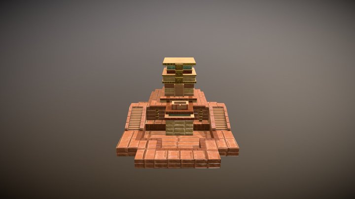 Aztec Temple 3D Model