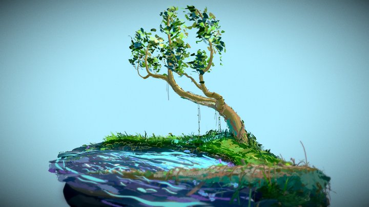 Forest Shore 3D Model