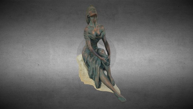 Estatua de mujer 3D Model