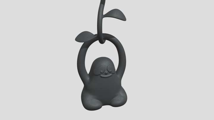 南部鉄器_取り出しやすく、かわいいナマケモノ鉄玉子_shakehime 3D Model