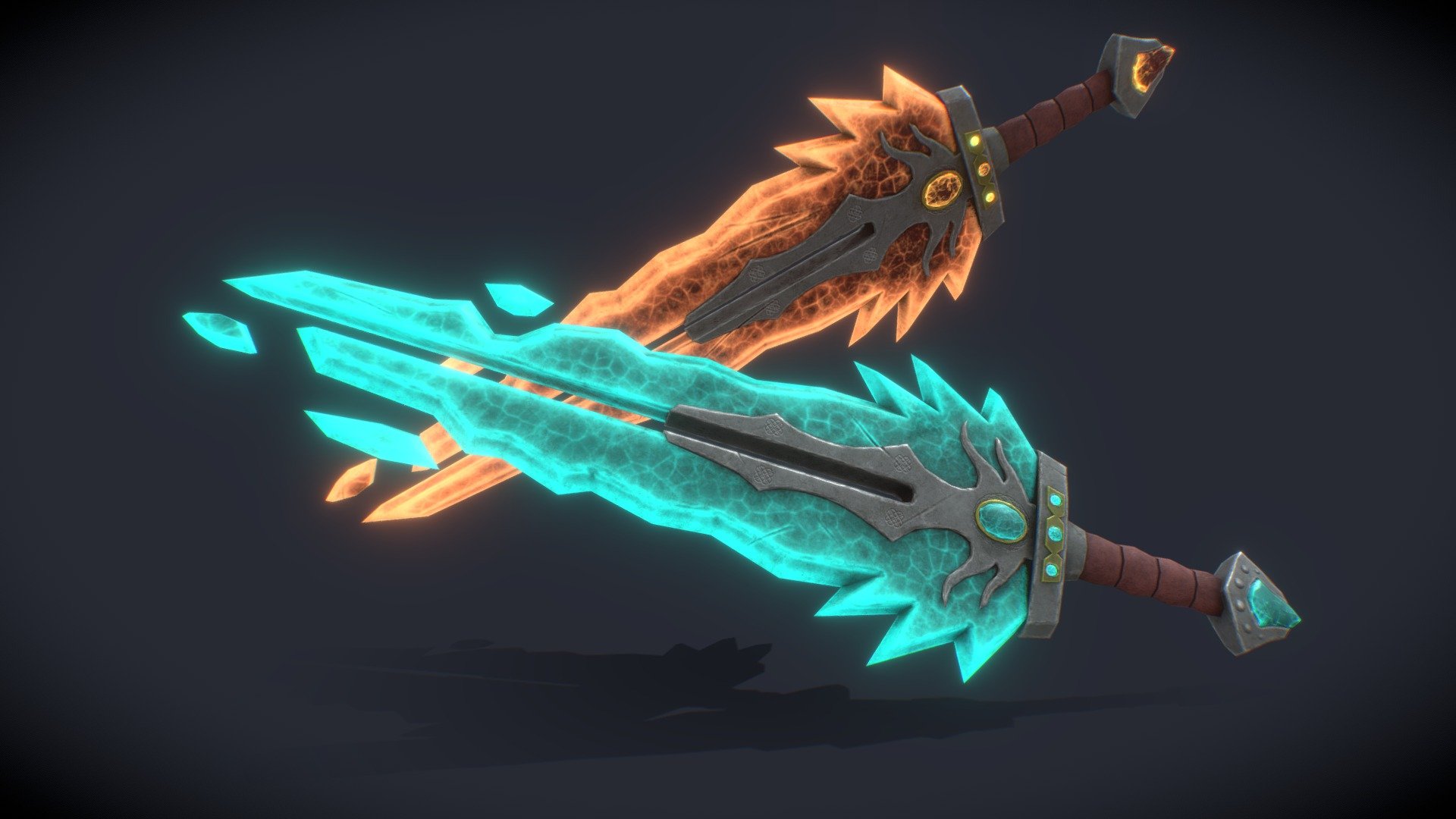 Study swords scene - 3D model by kilmiel [1a10866] - Sketchfab