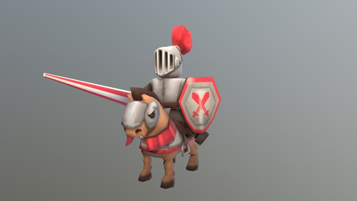 Stylized Cavalry 3D Model