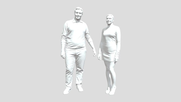 Stylish Duo 3D Model