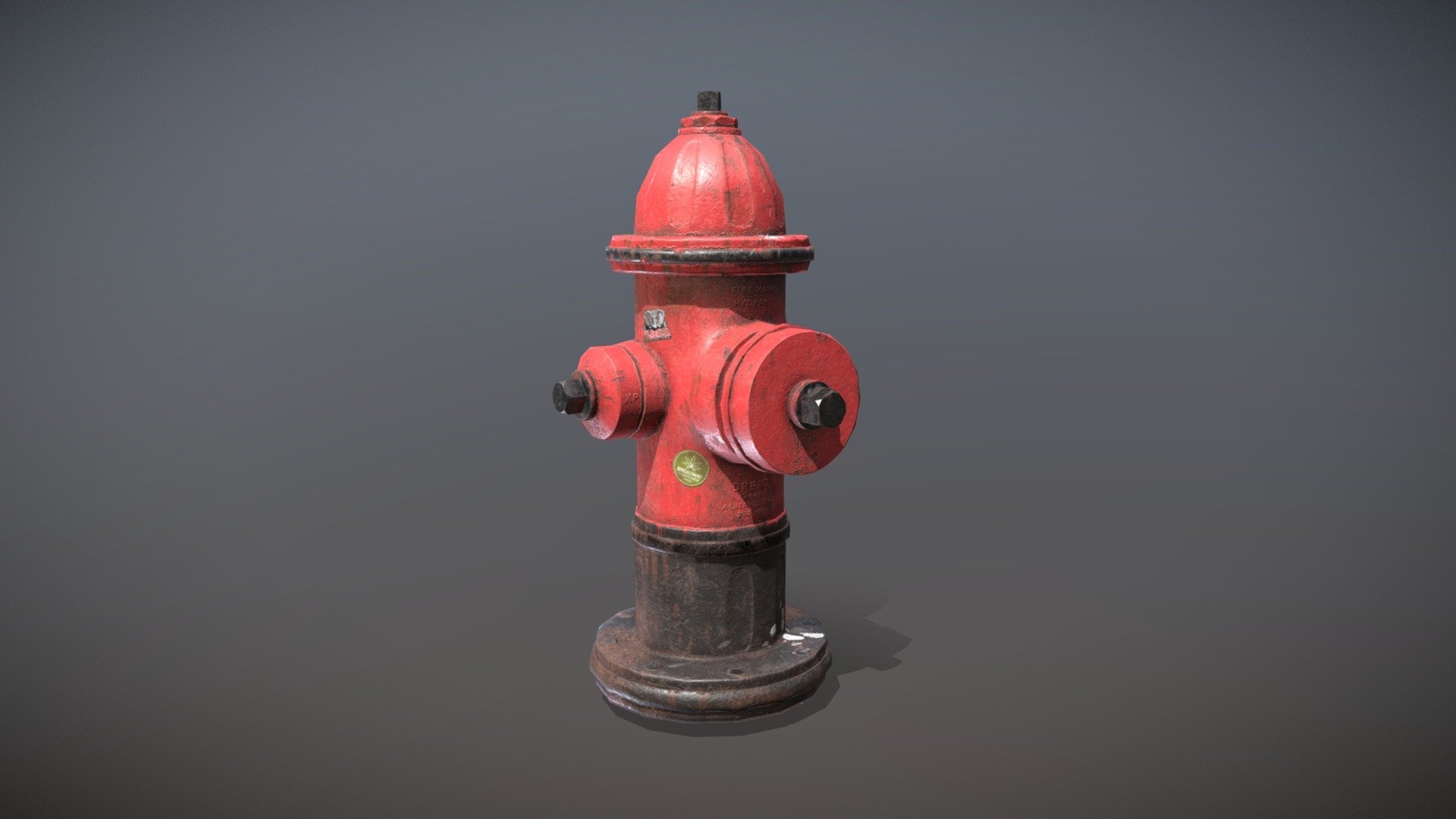 Hydrant low poly 2K challenge