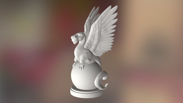 Feathered Creature 3D Model