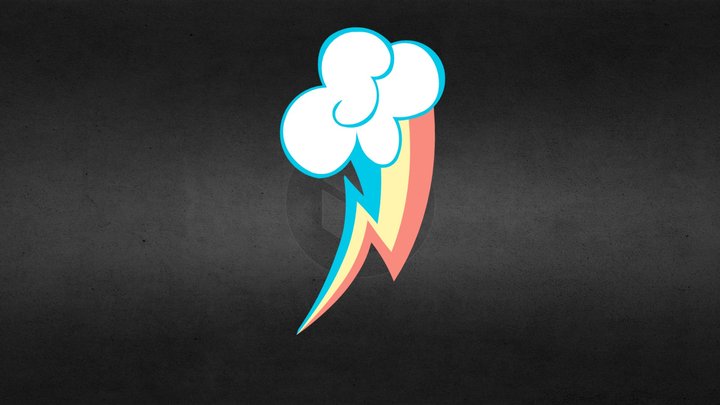 Rainbow Dash's cutiemark 3D Model