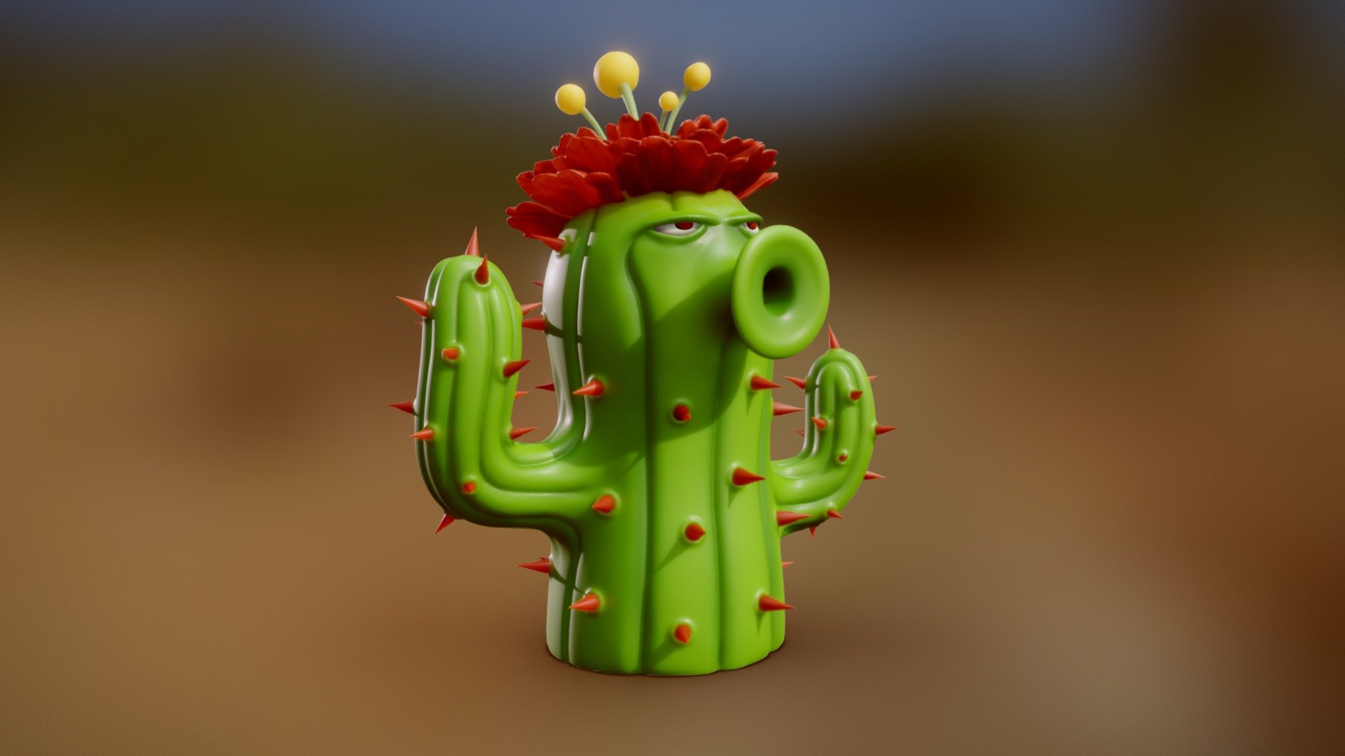 Cactus plants vs zombies