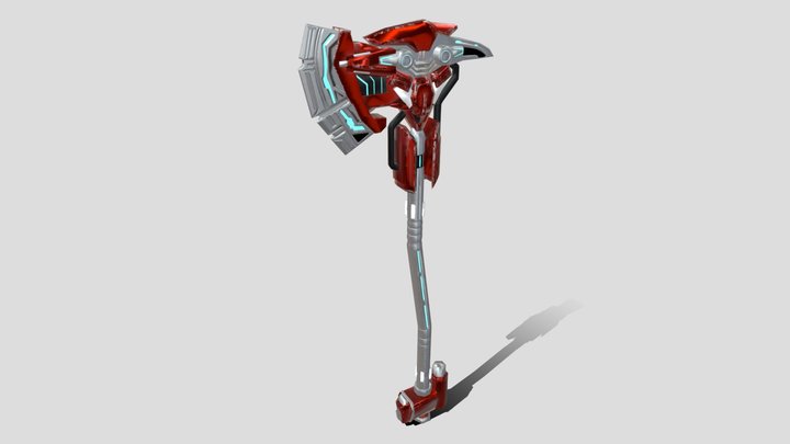 CyberPunk Axe Modeling 3D Model