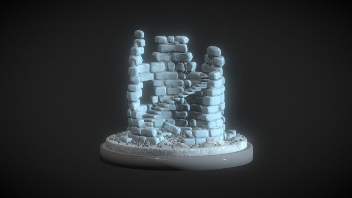 ruined tower – Modello 3D gratuito STL