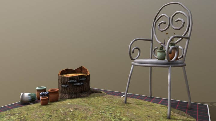 Grandma's House - 3 Simple props 3D Model