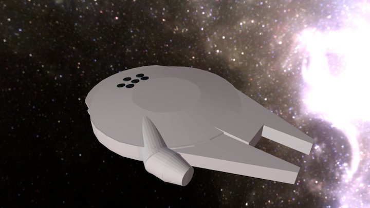 Millenium Falcon V1 3D Model