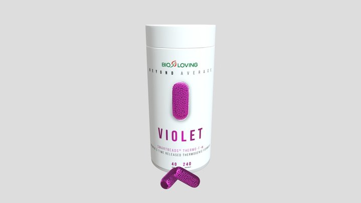 Beyond Average Label Violett(2)-01 Png 3D Model