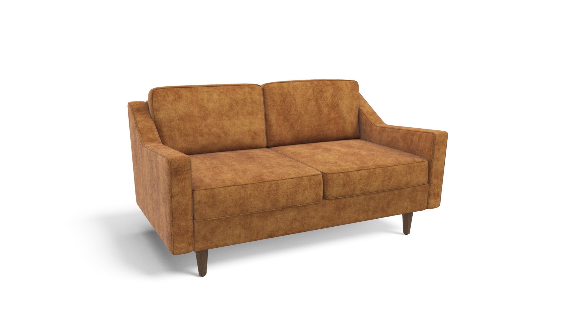 Dallas 2 Seater Sofa,Outback Tan Premium Leather