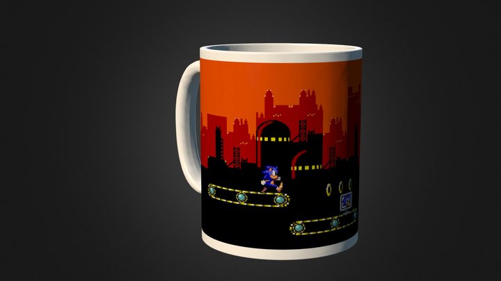 Sonic master system - Scrap Brain Zone 1 3D Model