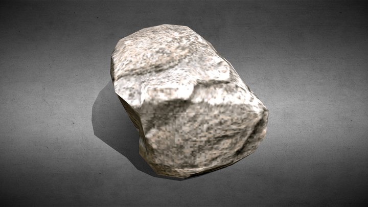 Low poly rock – Modèle 3D gratuit STL