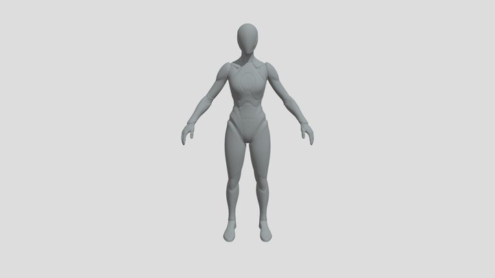 FIXED Scale Reference Unreal Mannequin 3D Model