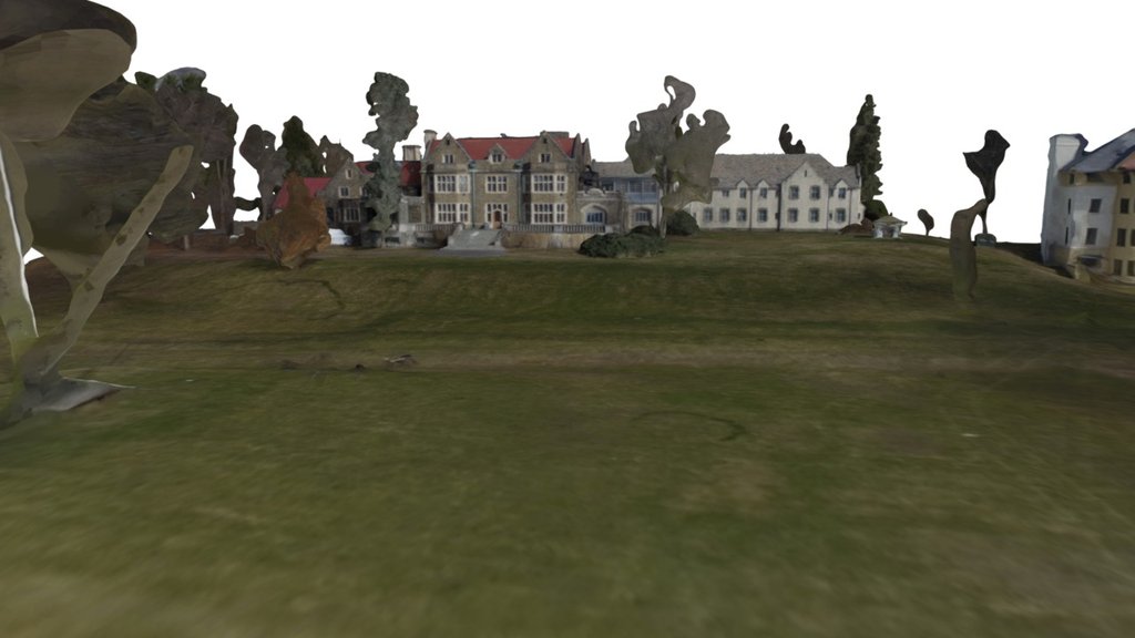 Manor House in Bard College 3d Mesh