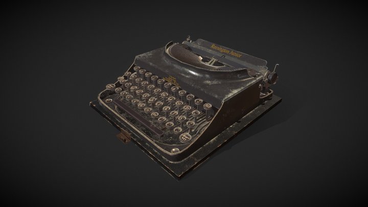 Remington Jr 1930s typewriter 3D Model