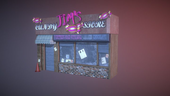ShiyuWang_CANDYSTORE 3D Model