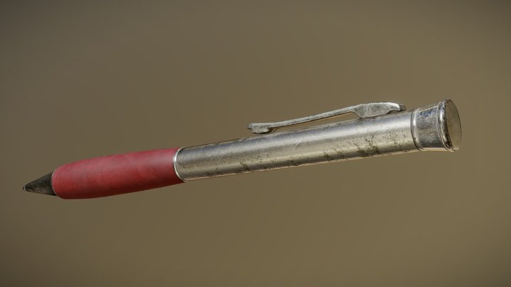 Old Worn Pen 3D Model