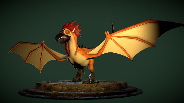 DnD Cockatrice 3D Model 3D Model