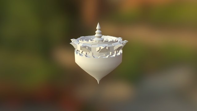 Temple on top 3D Model