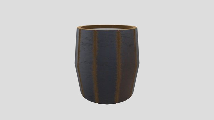 Low polly barrel (tyrese) 3D Model