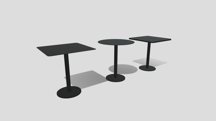 Mesas torta chapa 3D Model