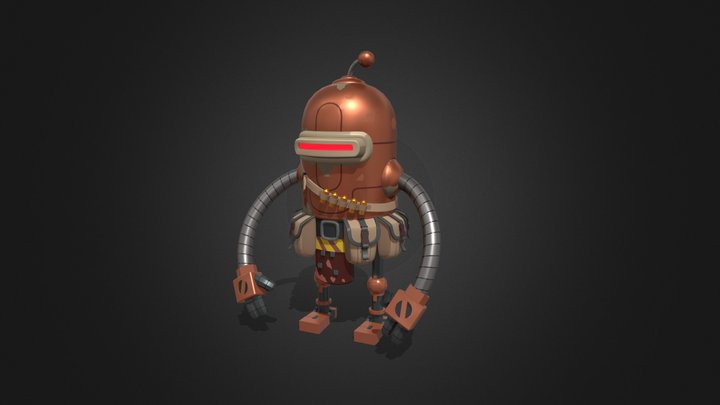 Робот GameDev Legend 3D Model