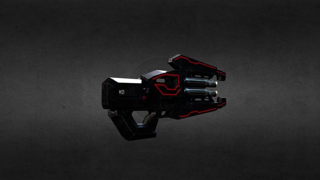 Sci fi shotgun 3D Model