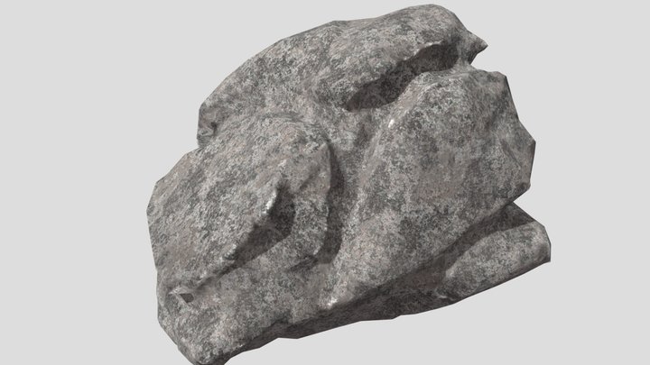 S_ Rock_01_Lowpoly 3D Model