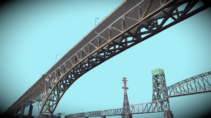 Ironworkers Memorial Bridge, Vancouver, BC, CA – Modello 3D gratuito STL