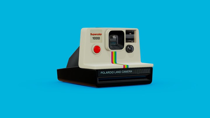 Polaroid Camera - Modern Version 3D Model