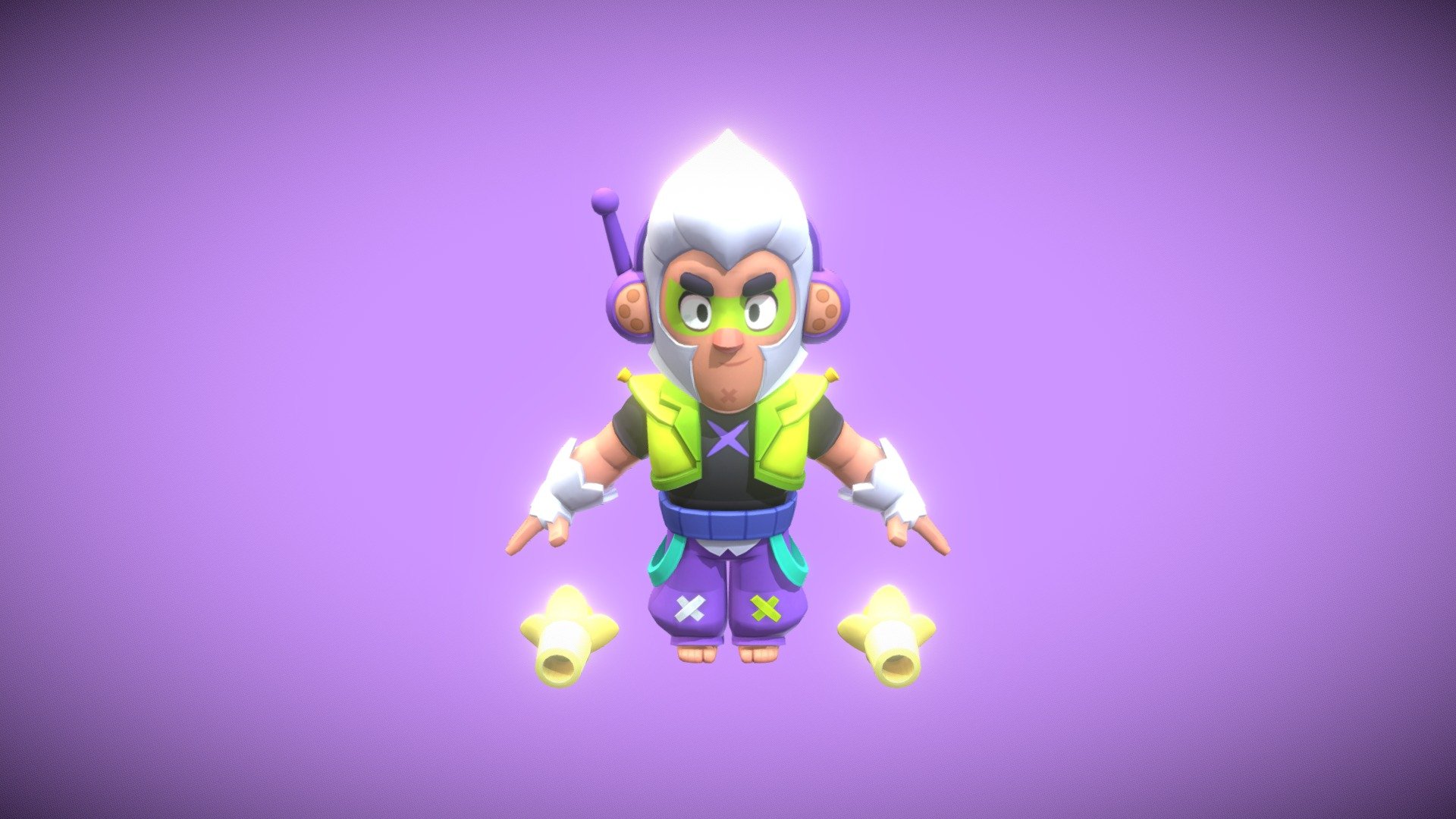 Banana Colt t-pose Brawl stars - Download Free 3D model by shertiku  (@shertiku) [1a266a6]