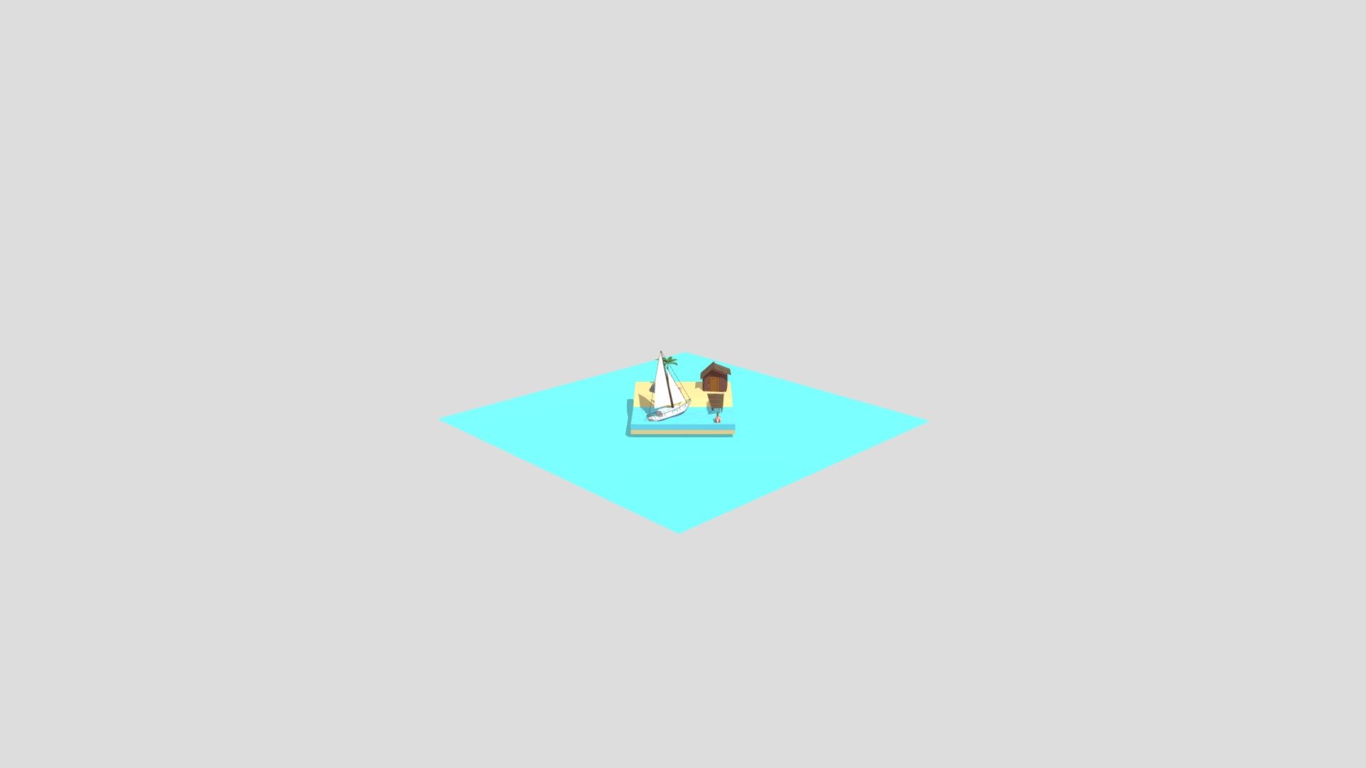 Isometric Sailboat - 3D model by ben2015 [1a26f89] - Sketchfab
