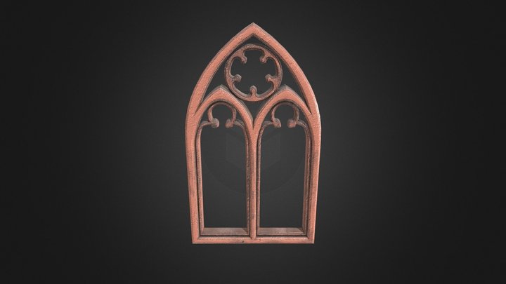Gothic Window 3D Model